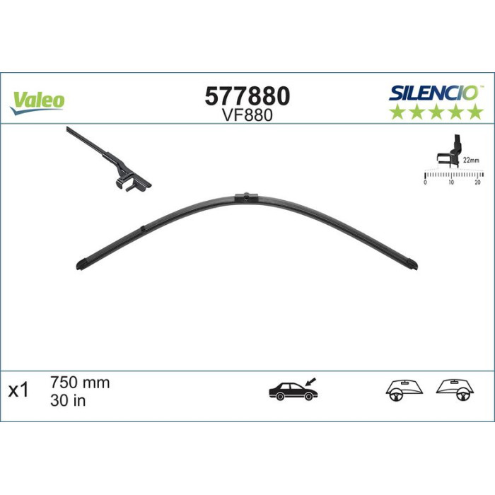 577880 Valeo VM880 Silencio X.TRM Single 577880 577880 Valeo VM880 Silencio X.TRM Single 577880