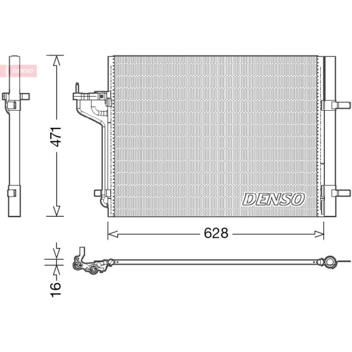 Denso Klimakondensator DCN10029 Denso Klimakondensator DCN10029