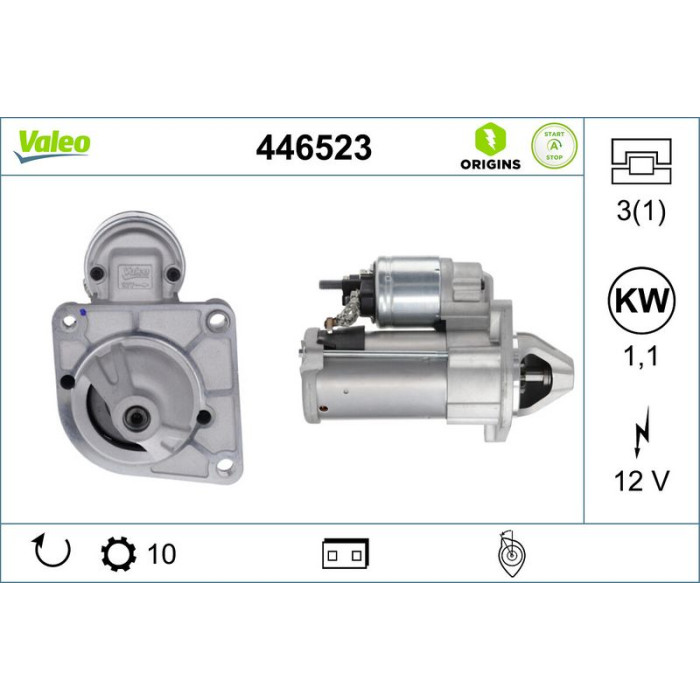 Valeo Anlasser 446523 Valeo Anlasser 446523