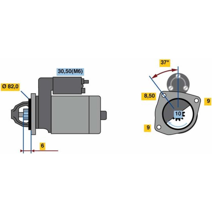 Bosch Starter 0 001 139 005 Bosch Starter 0 001 139 005