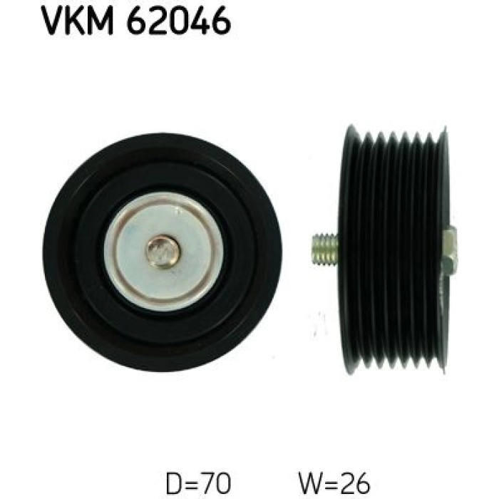 SKF Keilrippenriemen-Spannrolle VKM 62046 SKF Keilrippenriemen-Spannrolle VKM 62046