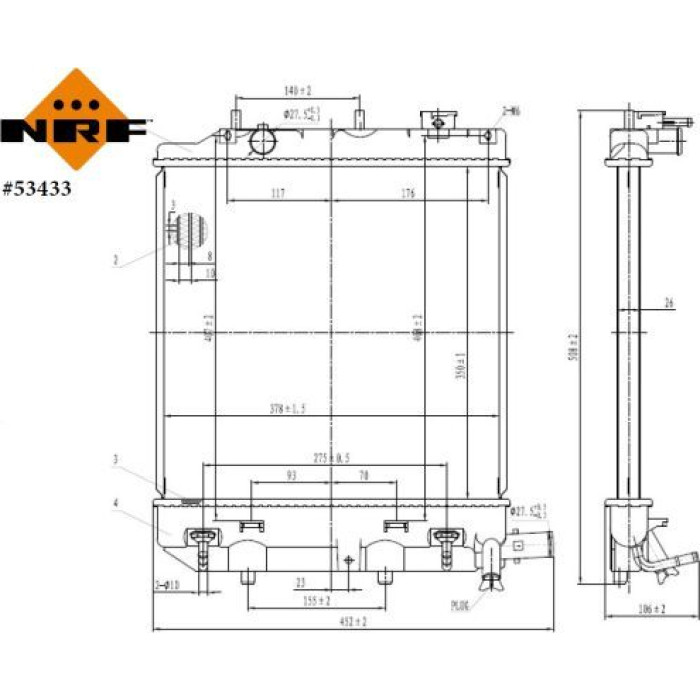 NRF Motorkühler 53433 NRF Motorkühler 53433