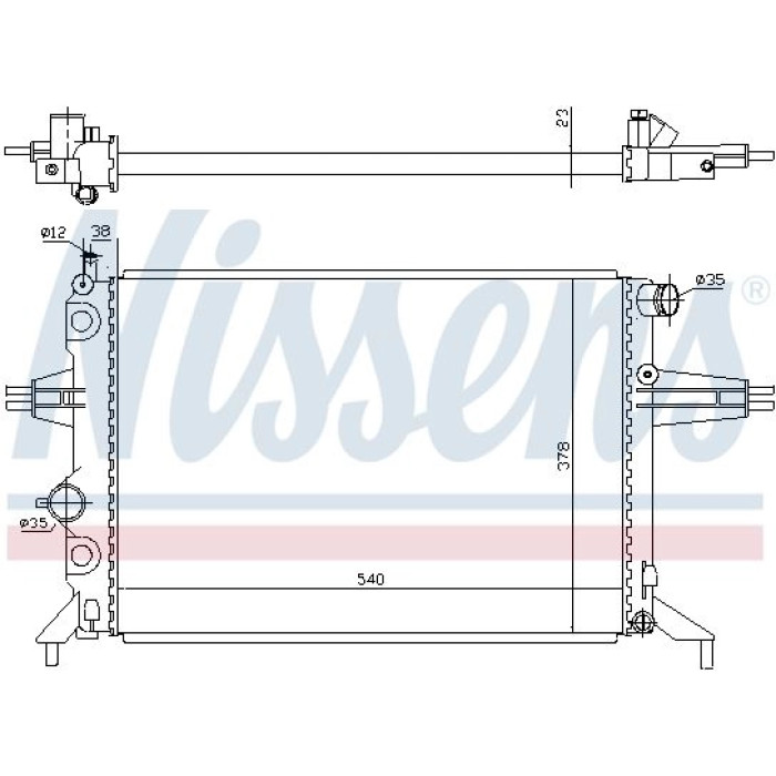 Nissens Wasserkühler PKW 63005A Nissens Wasserkühler PKW 63005A