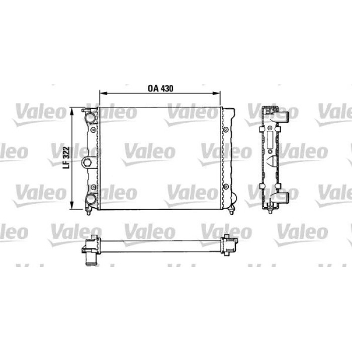 Valeo Motorkühler 883819 Valeo Motorkühler 883819