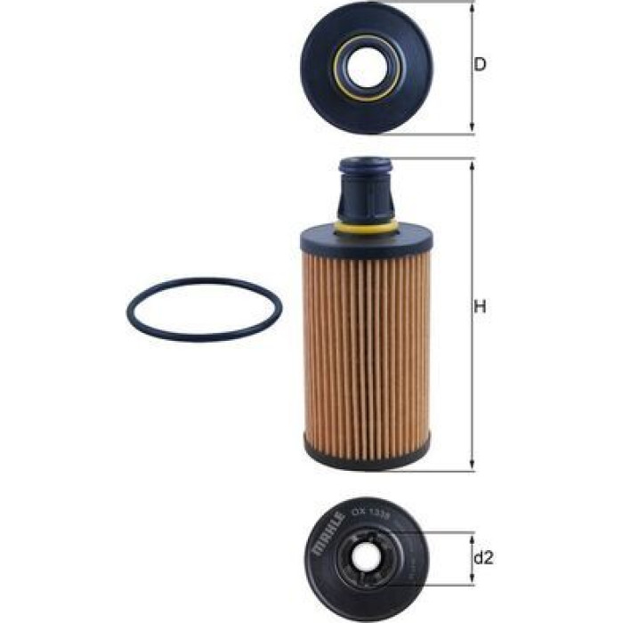Mahle Original Ölfilter OX 1338D Mahle Original Ölfilter OX 1338D
