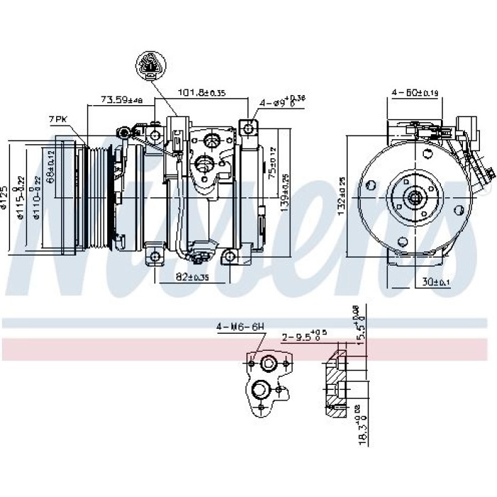 Nissens Klimakompressor PKW 890871 Nissens Klimakompressor PKW 890871