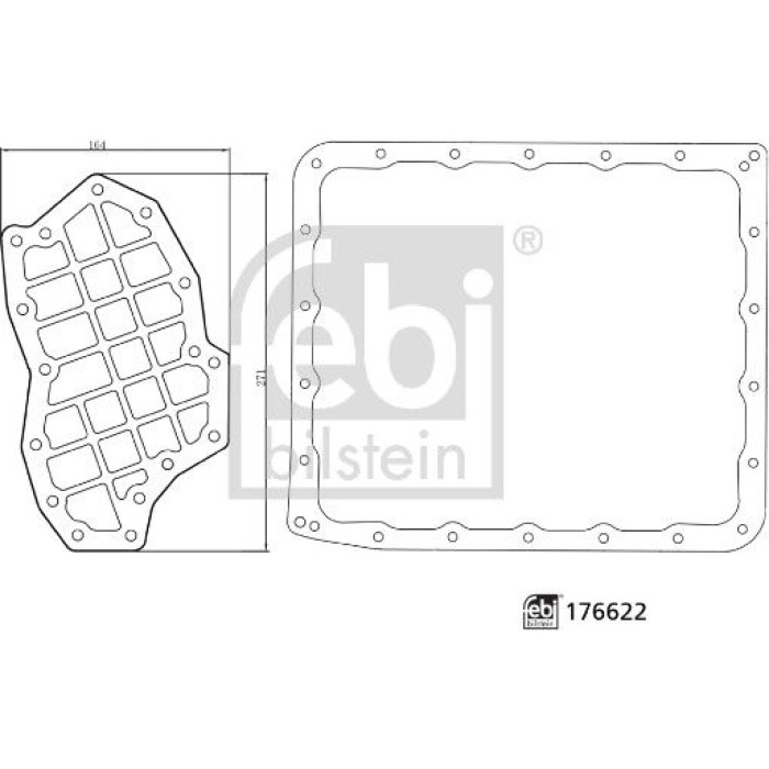 febi Automatikgetriebeöl-Filtersatz 176622 febi Automatikgetriebeöl-Filtersatz 176622