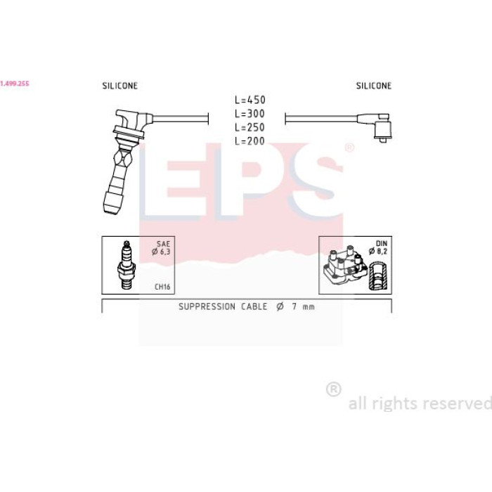 EPS Zündkabel 1.499.255 EPS Zündkabel 1.499.255