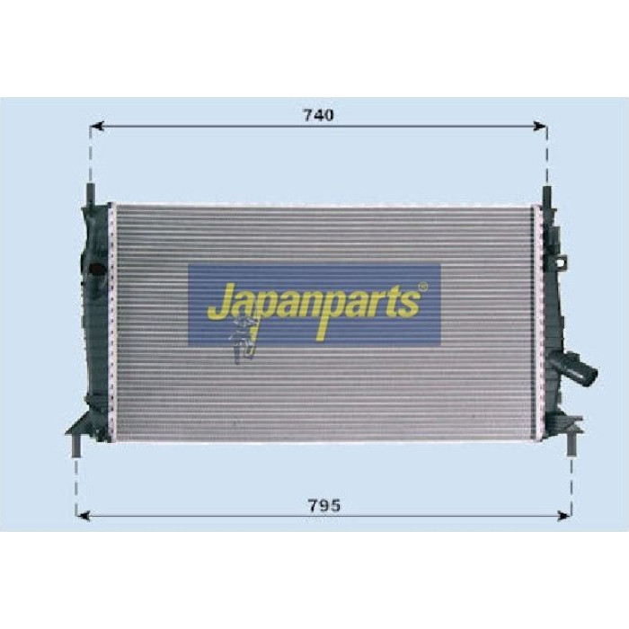 Japanparts Motorkühler RDA053081 Japanparts Motorkühler RDA053081