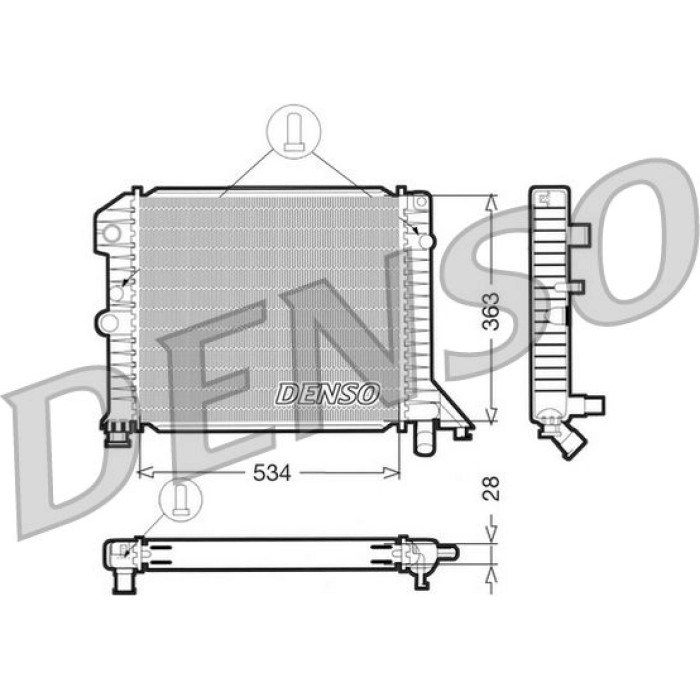 Denso Motorkühler DRM33021 Denso Motorkühler DRM33021