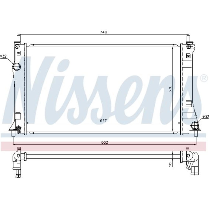 Nissens Wasserkühler PKW 68528 Nissens Wasserkühler PKW 68528