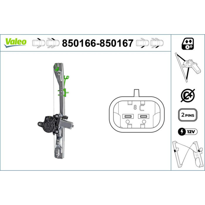 VALEO 850167 Fensterheber VALEO 850167 Fensterheber