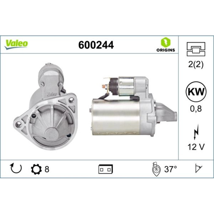Valeo Anlasser 600244 Valeo Anlasser 600244