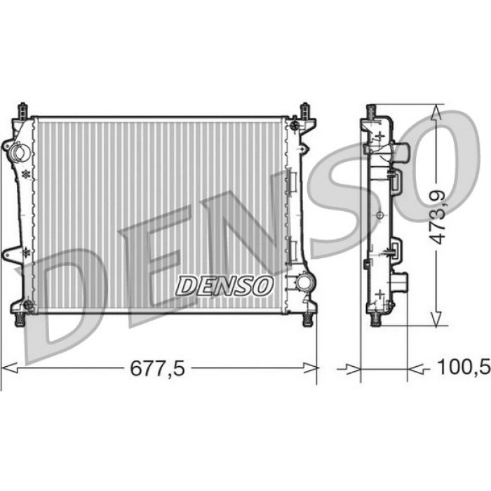Denso Motorkühler DRM09037 Denso Motorkühler DRM09037
