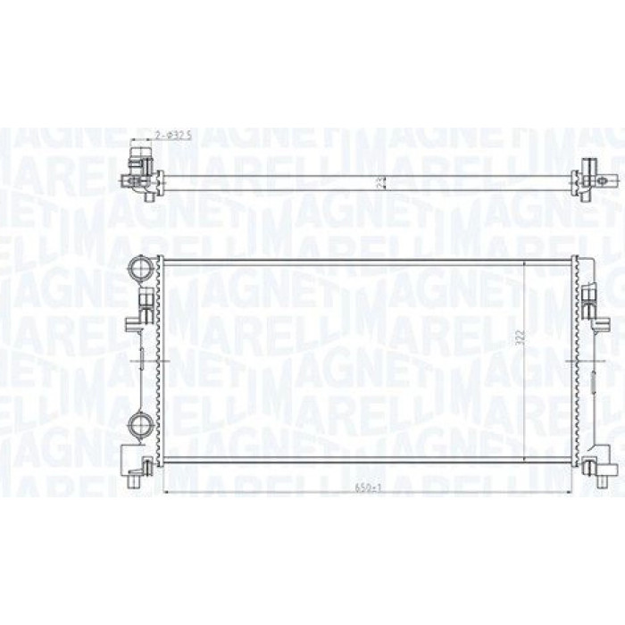 Magneti Marelli Motorkühler 350213166200 Magneti Marelli Motorkühler 350213166200