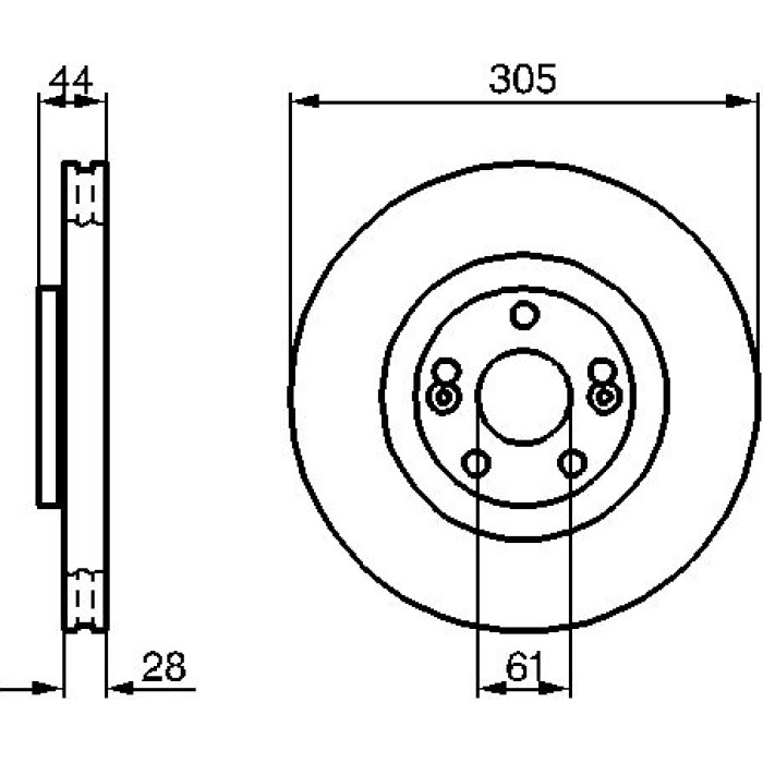 Bosch Bremsscheibe Vorderachse 0 986 479 109 Bosch Bremsscheibe Vorderachse 0 986 479 109