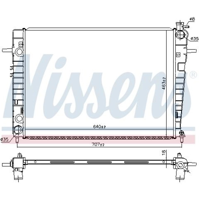 Nissens Wasserkühler PKW 67618 Nissens Wasserkühler PKW 67618