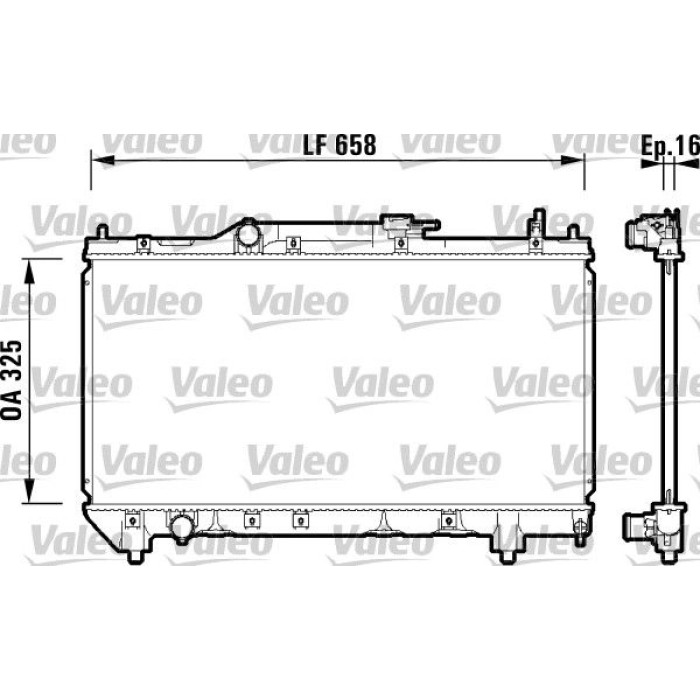 Valeo Motorkühler 732950 Valeo Motorkühler 732950