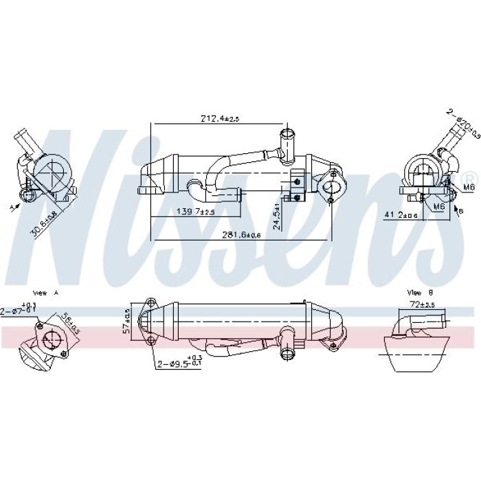 Nissens AGR-Kühler 989456 Nissens AGR-Kühler 989456