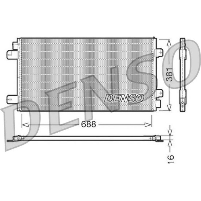 Denso Klimakondensator DCN23024 Denso Klimakondensator DCN23024