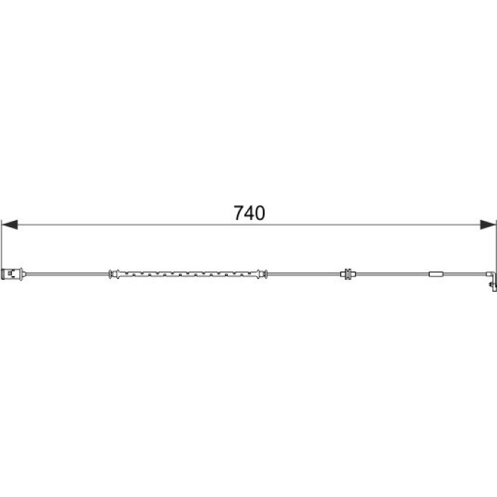 Bosch Bremsbelagverschleißsensor 1987474587 Bosch Bremsbelagverschleißsensor 1987474587