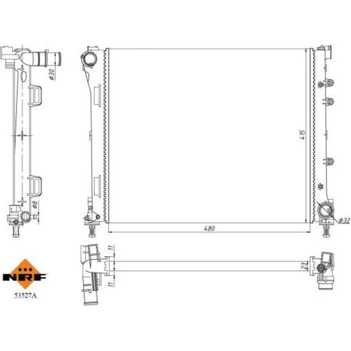 NRF Kühler 53527A NRF Kühler 53527A