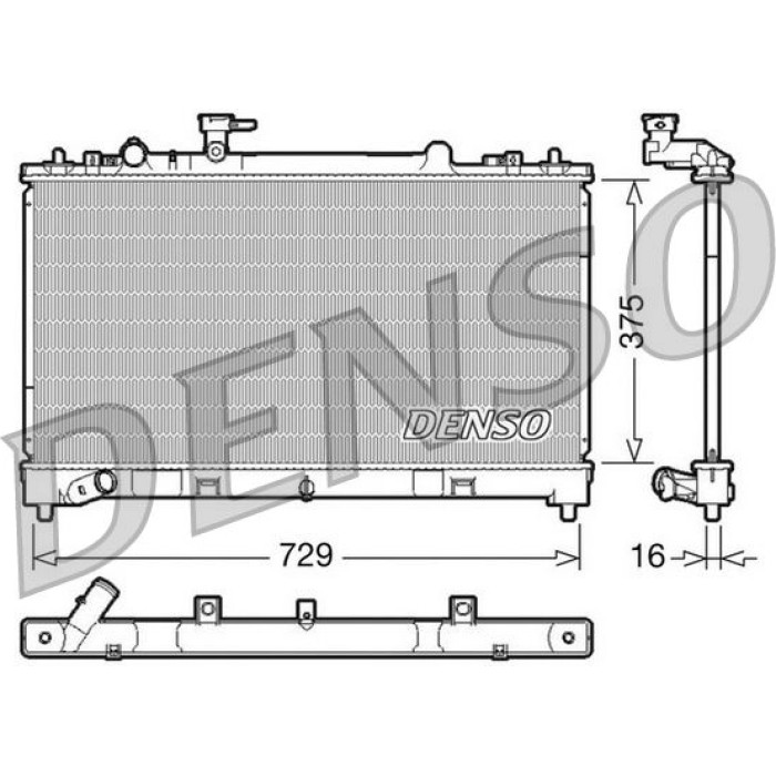Denso Motorkühler DRM44023 Denso Motorkühler DRM44023