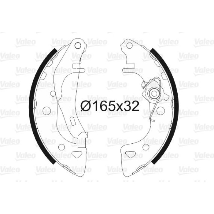 Valeo Bremsbacken 562044