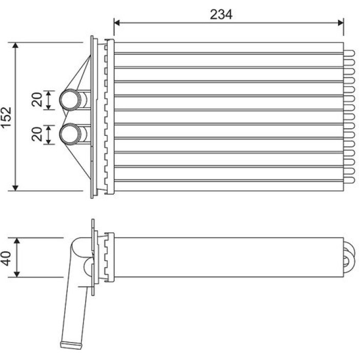 Valeo Wärmetauscher 715306