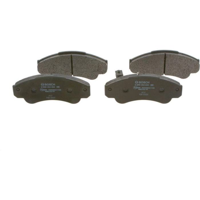 Bosch Bremsbelagsatz Vorderachse 0 986 494 850 Bosch Bremsbelagsatz Vorderachse 0 986 494 850