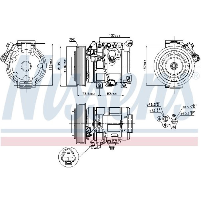 Nissens Klimakompressor PKW 89250 Nissens Klimakompressor PKW 89250