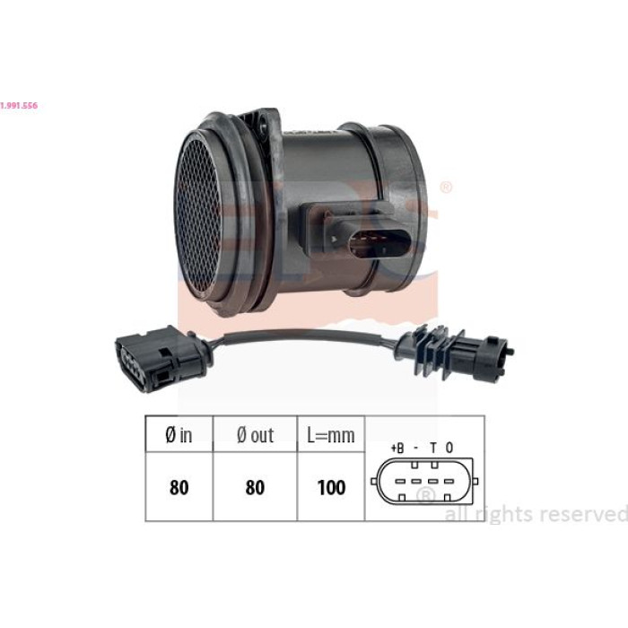 EPS Luftmassenmesser Luftmengenmesser 1.991.556 EPS Luftmassenmesser Luftmengenmesser 1.991.556