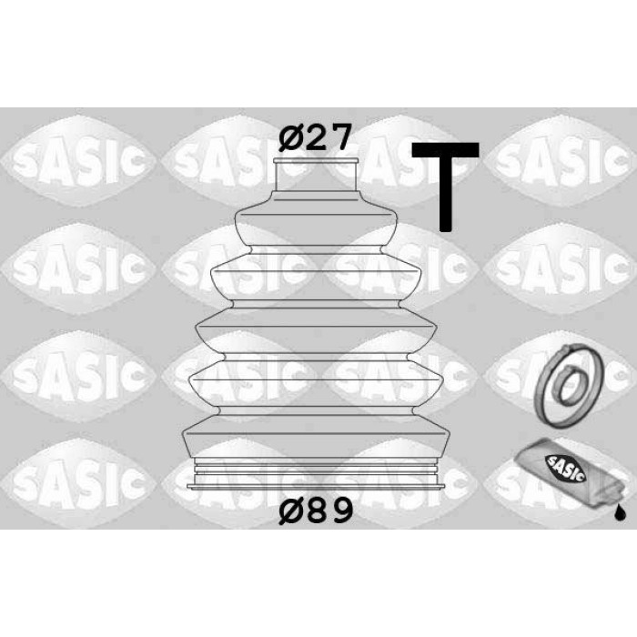 1904003 SASIC Faltenbalgsatz, Antriebswelle 1904003 1904003 SASIC Faltenbalgsatz, Antriebswelle 1904003