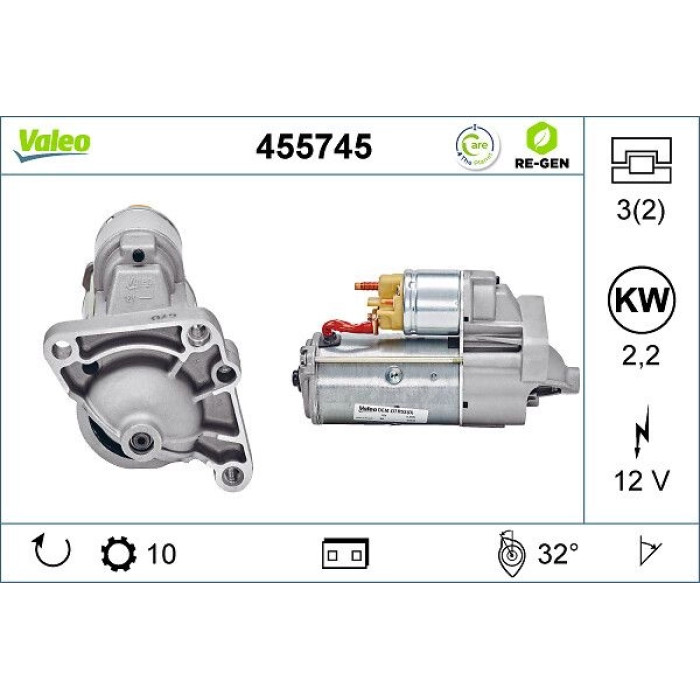Valeo Anlasser 455745 Valeo Anlasser 455745