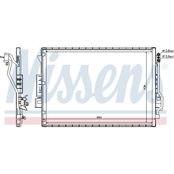 Nissens Klimakondensator PKW 940137