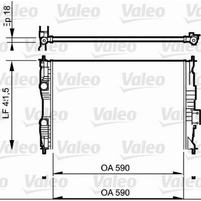 Valeo Motorkühler 735118 Valeo Motorkühler 735118