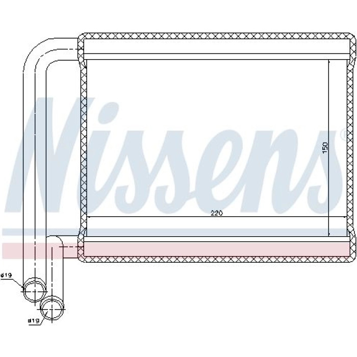 Nissens Heizungskühler PKW 77527 Nissens Heizungskühler PKW 77527