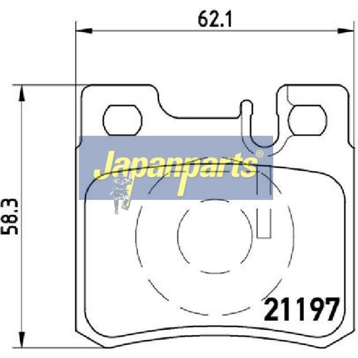 Japanparts Bremsbeläge PP-0502AF Japanparts Bremsbeläge PP-0502AF