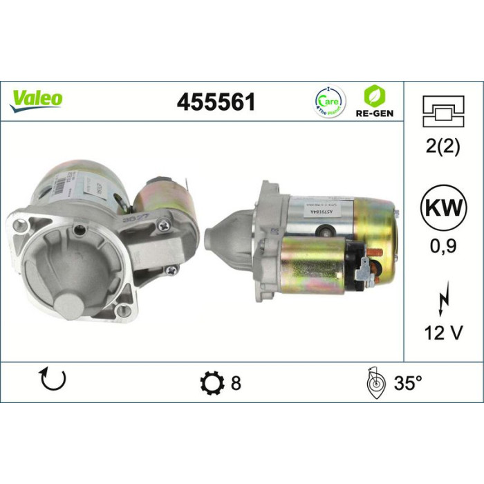 Valeo Anlasser 455561 Valeo Anlasser 455561