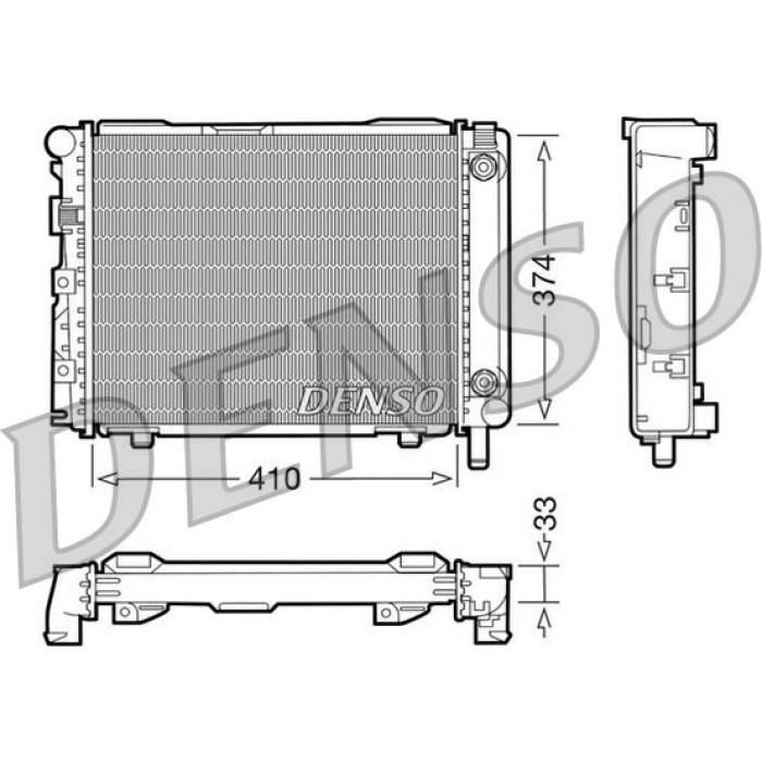 Denso Motorkühler DRM17029 Denso Motorkühler DRM17029