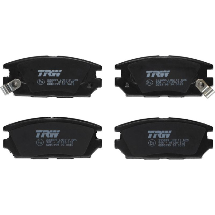 TRW Bremsbelagsatz Mitsubishi T. Galant 92- GDB3199 TRW Bremsbelagsatz Mitsubishi T. Galant 92- GDB3199