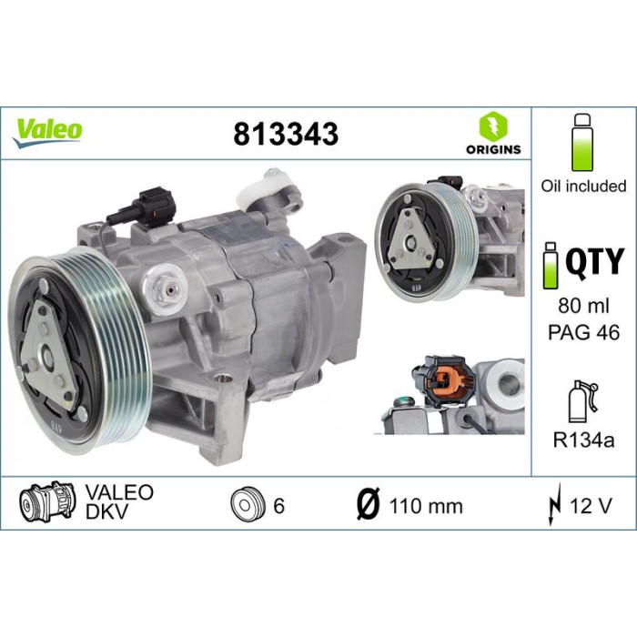 Valeo Kompressor 813343 Valeo Kompressor 813343