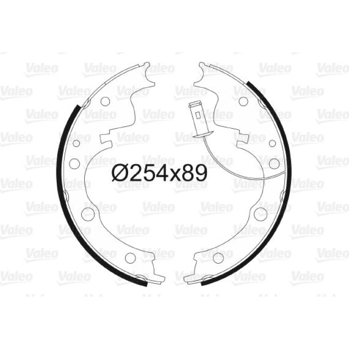 Valeo Bremsbacken 562579