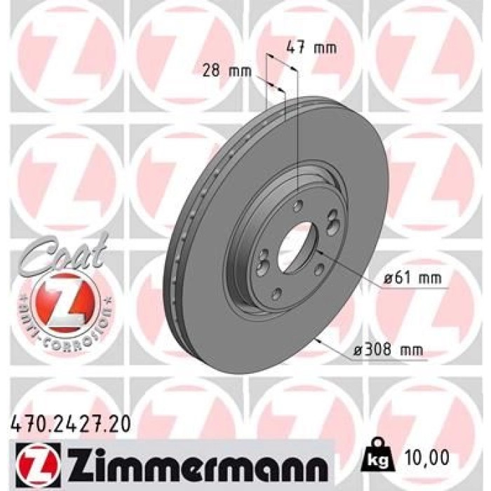 Zimmermann Bremsscheibe 470.2427.20 Zimmermann Bremsscheibe 470.2427.20