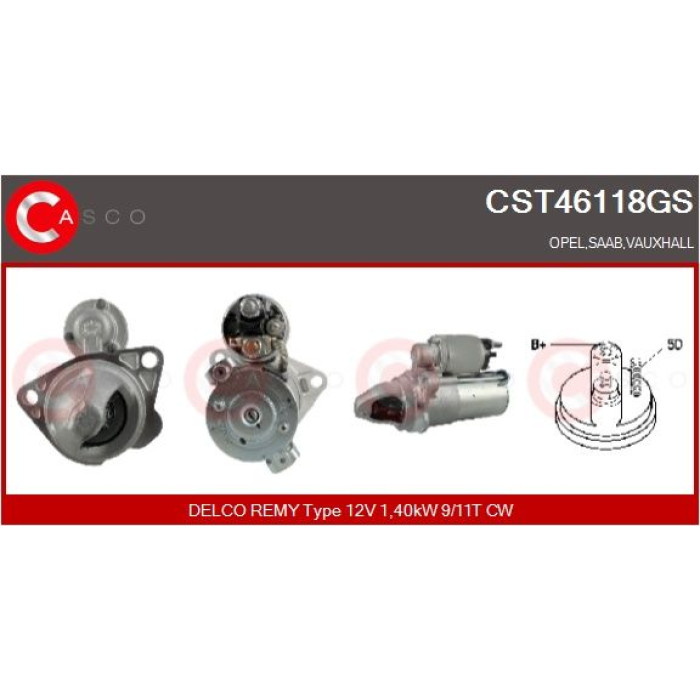 CASCO Anlasser CST46118GS CASCO Anlasser CST46118GS