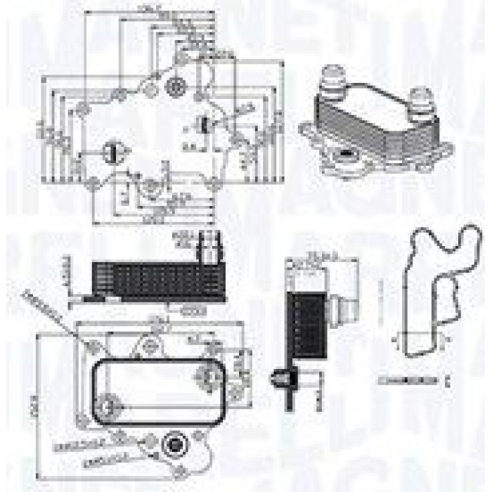 Magneti Marelli Ölkühler RO0004 - Motoröl Magneti Marelli Ölkühler RO0004 - Motoröl