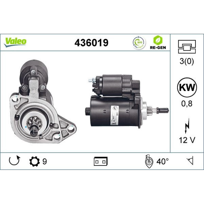 Valeo Anlasser 436019 Valeo Anlasser 436019