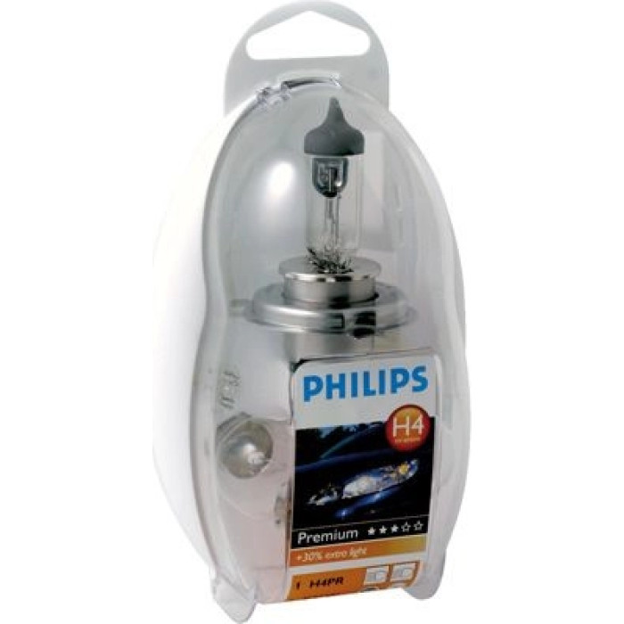 KITH4 PHILIPS H4 Ersatzlampen-Set Easy Kit 12 V, 5 Lampen und 1 Sicherung - KITH4 - l