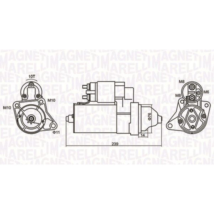 Magneti Marelli Anlasser 063721107010 Magneti Marelli Anlasser 063721107010