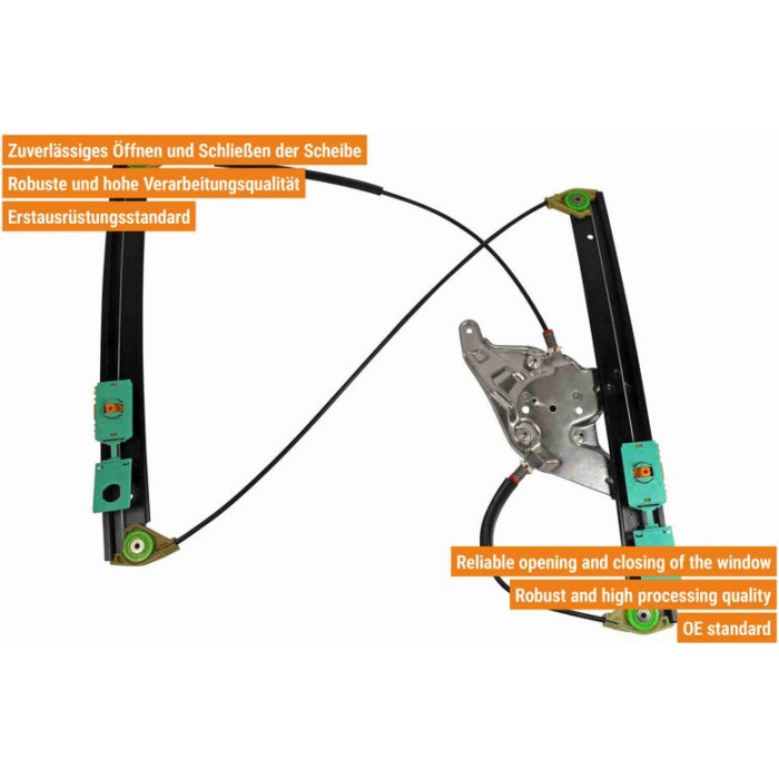 VAICO V10-6194 Fensterheber vorne rechts, elektrisch, ohne Motor VAICO V10-6194 Fensterheber vorne rechts, elektrisch, ohne Motor